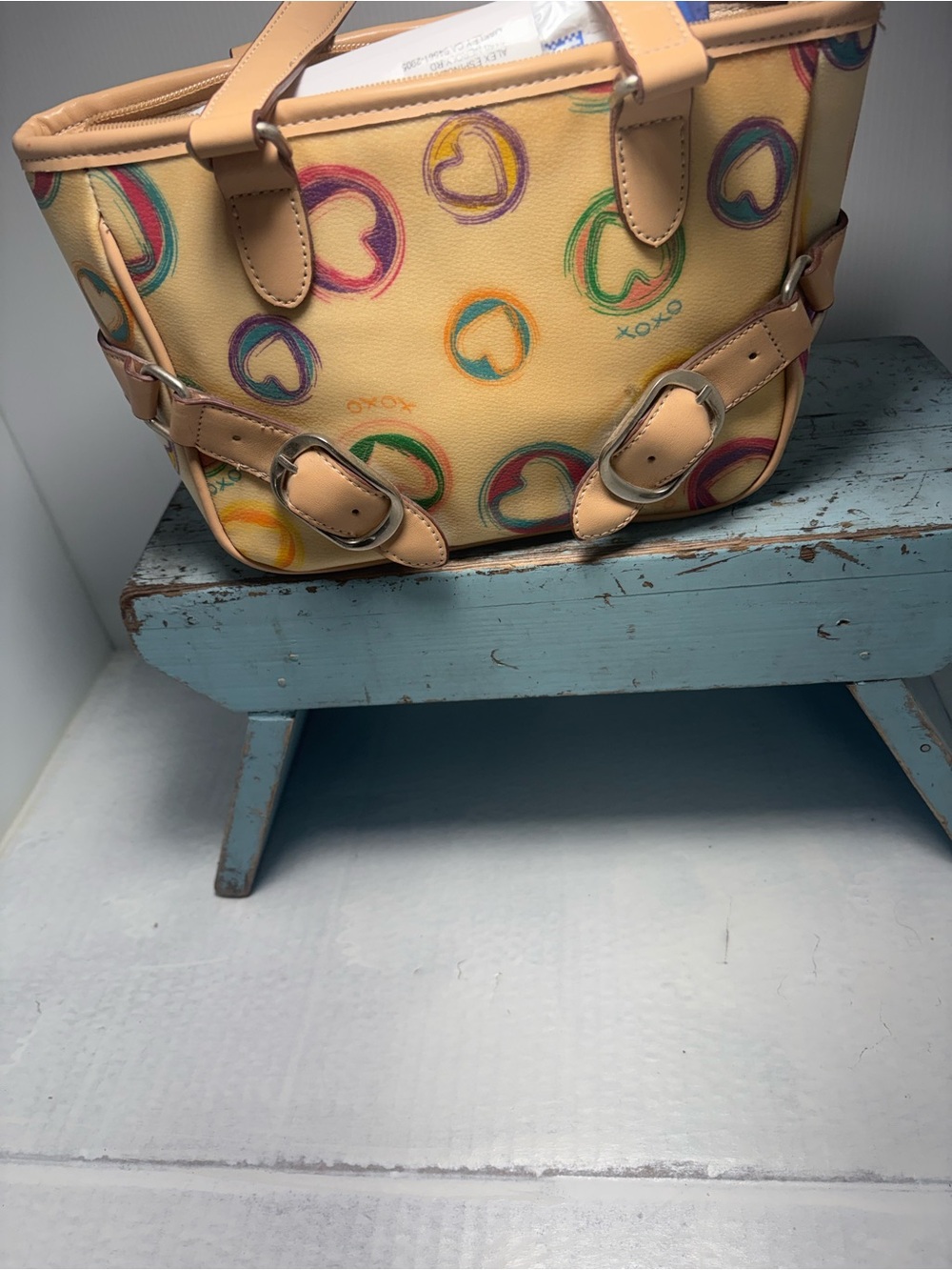 Multicolor Patterned Tote Bag - Picture 3 of 4